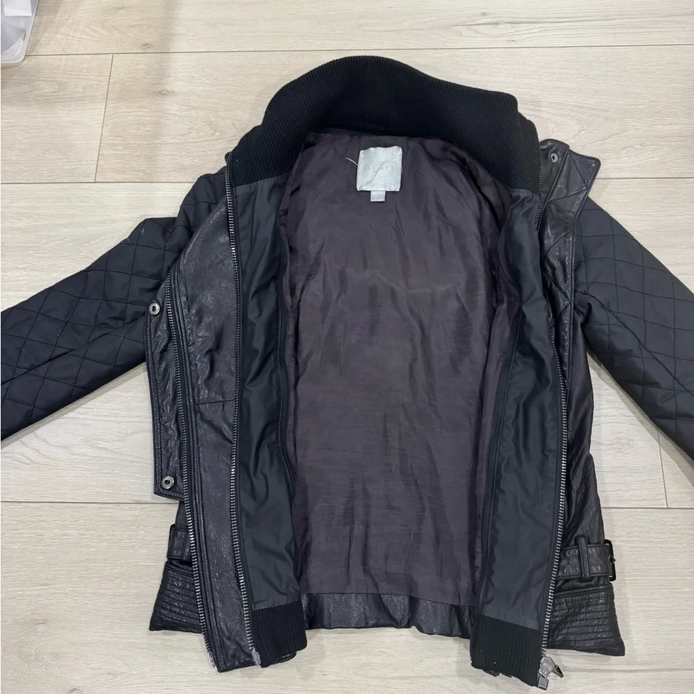 Ashley B Hooded Leather Moto Jacket - Picture 5 of 13